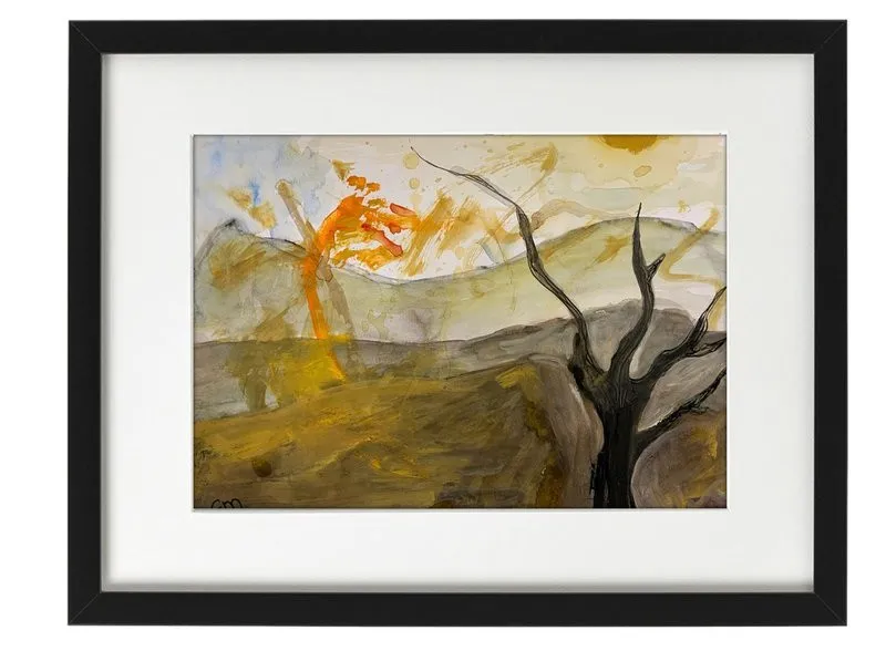 Série paysages sur papier